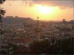 MoscheenaKirchen/3843/die-sonne-senkt-sich-ueber-ein Die Sonne senkt sich ber ein Minaret in Eritreas Hauptstadt Asmara. (27.10.2008)