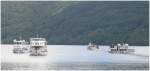 Ausflugsschiffe auf dem wenig spektakulren, aber vielgepriesenen Loch Lomond. (09.08.2008)