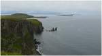 Ganz oben auf der Isle of Skye mit Blick Richtung ussere Hebriden.